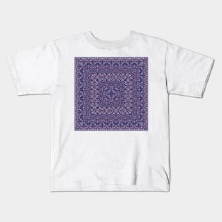 Bright square arabic ornate pattern Kids T-Shirt